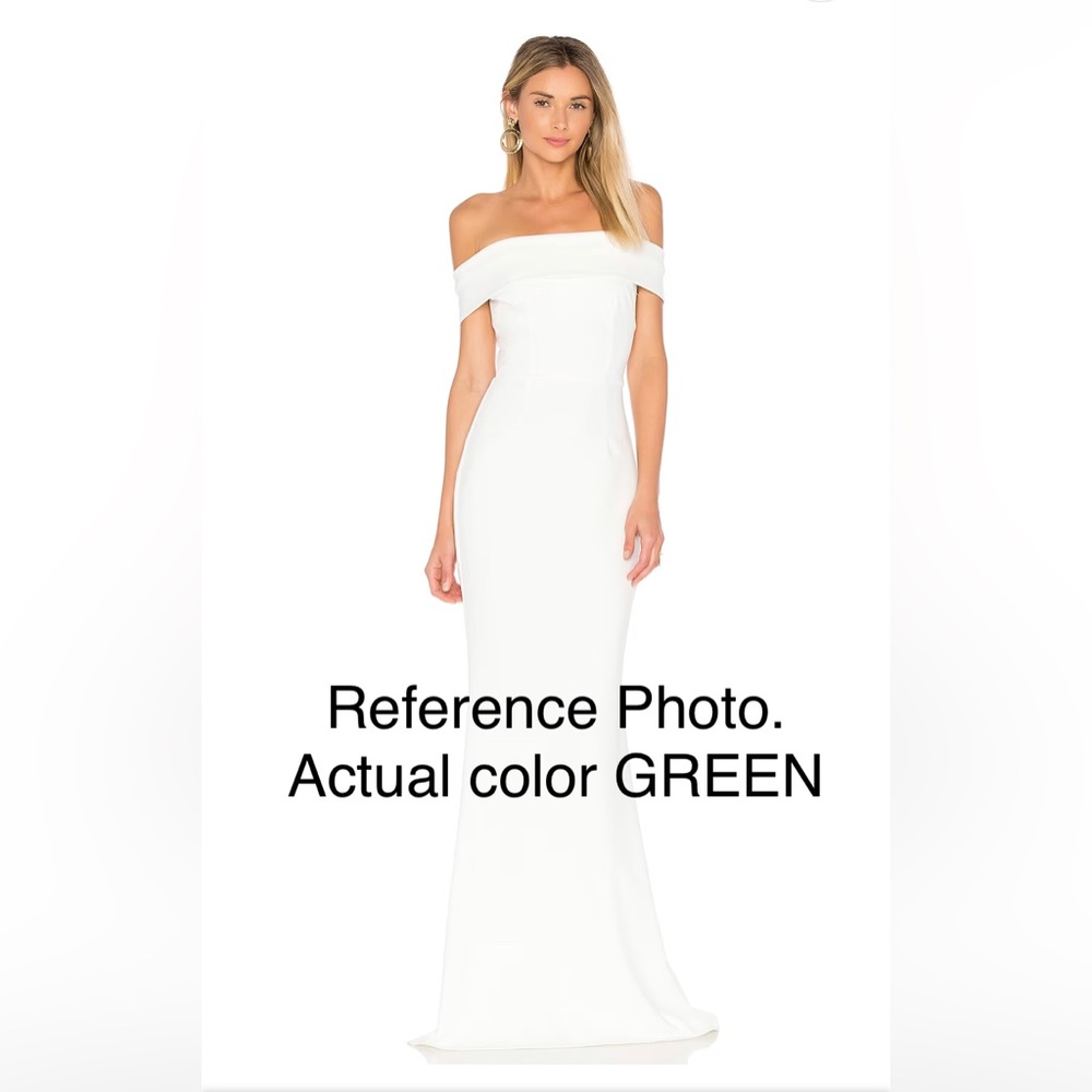 Katie May Legacy Off The Shoulder Dress Size 4 Green